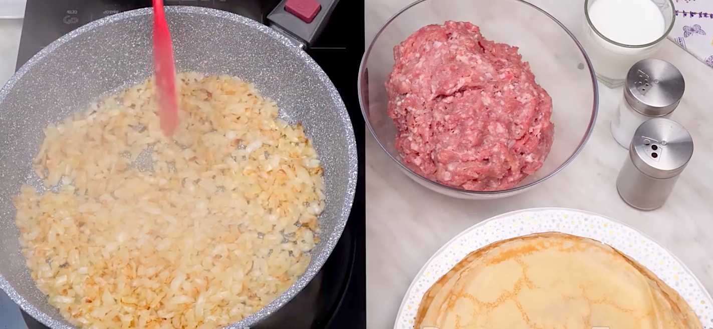 Crêpes à la viande - Étape 15