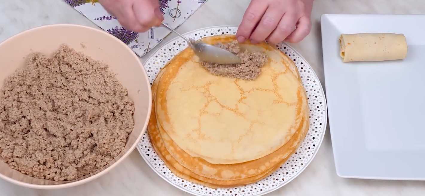 Crêpes à la viande - Étape 20