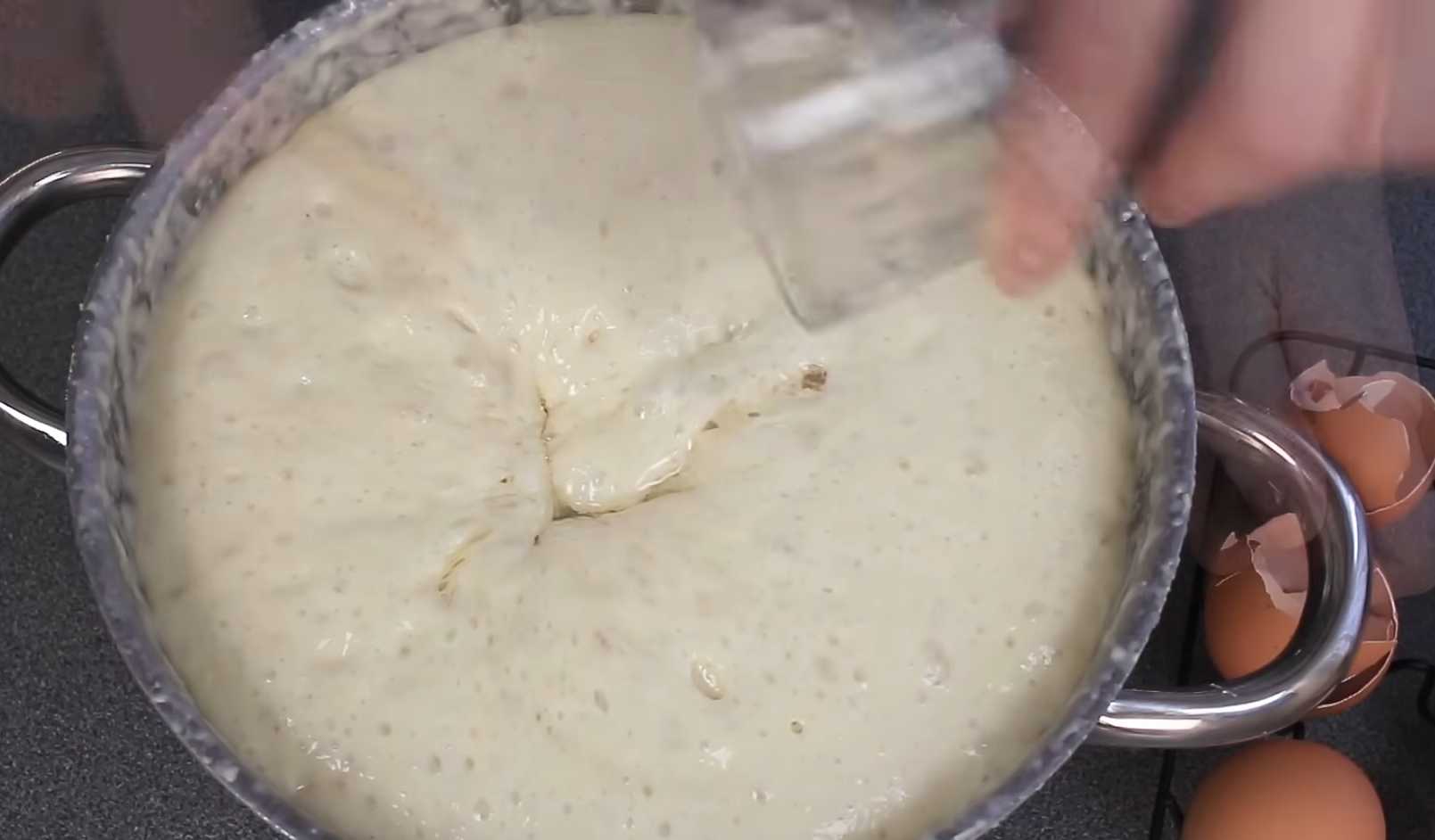 Crêpes à la levure avec du lait - Étape 6