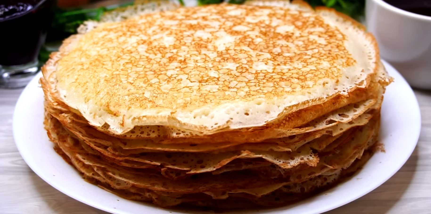 Crêpes à la levure cuites à la poêle - Étape 11