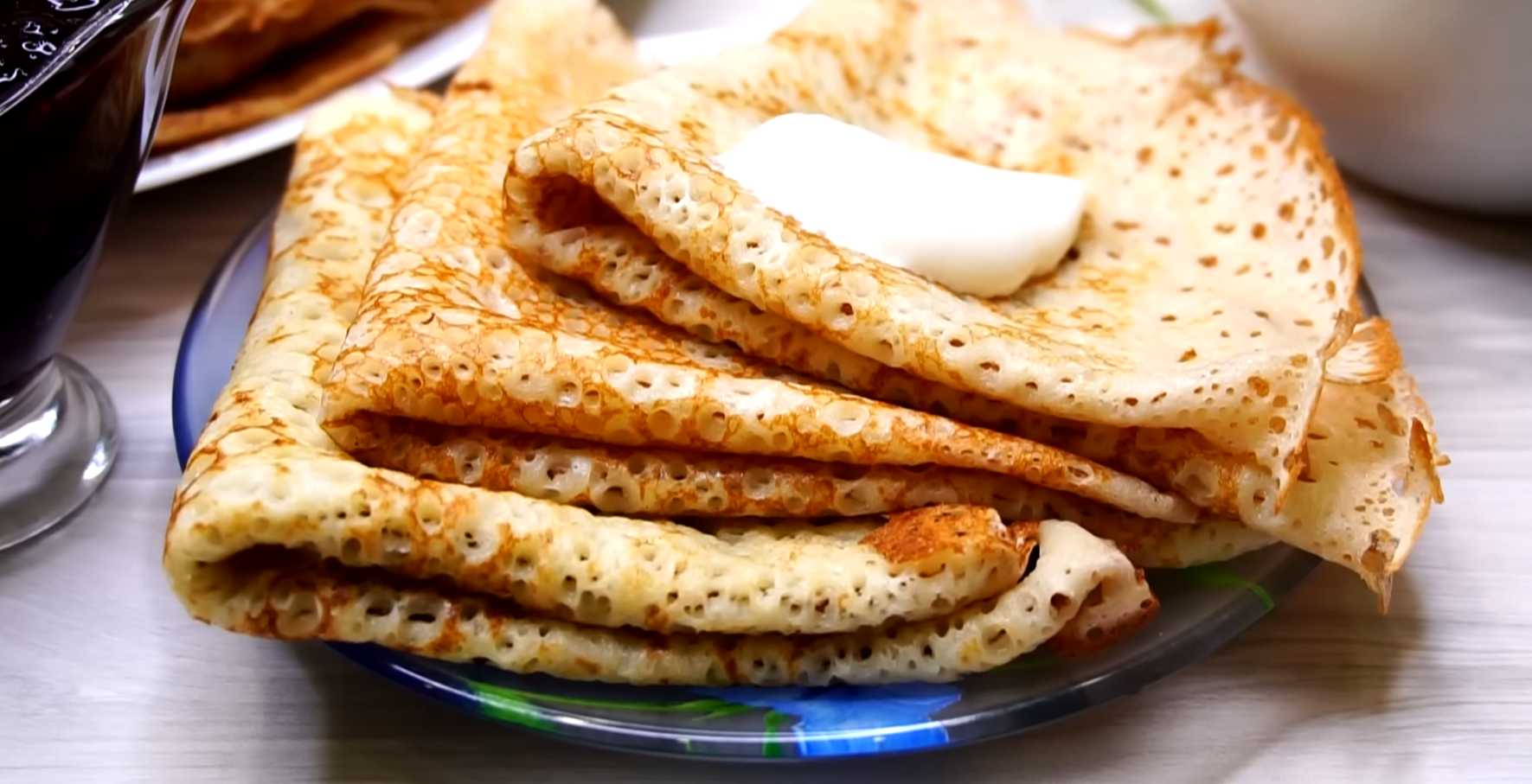 Crêpes à la levure cuites à la poêle - Étape 13