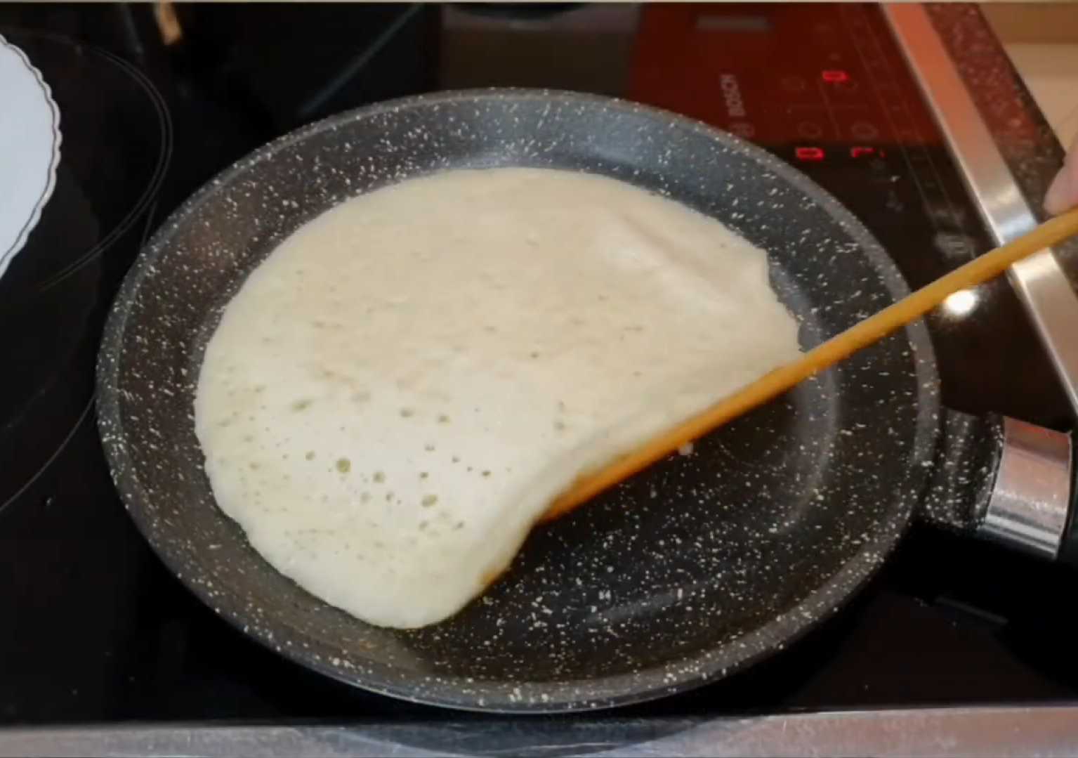 Crêpes à la levure et au kéfir - Étape 10