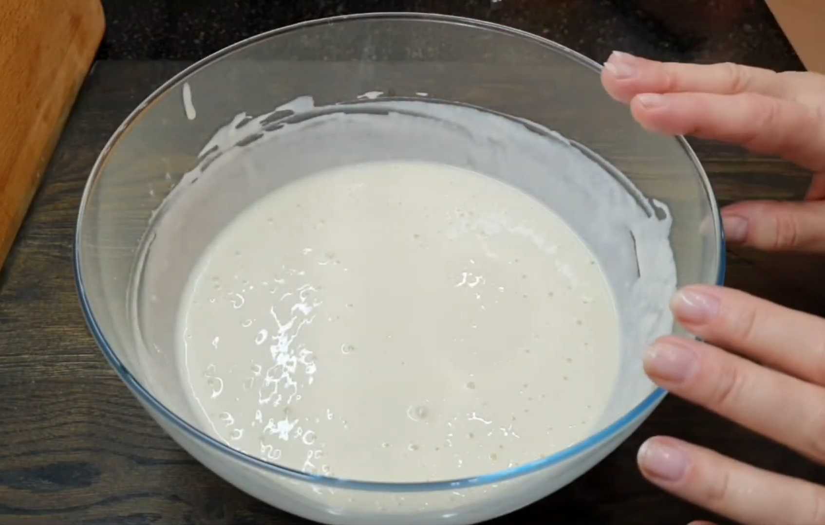 Crêpes à la levure et au kéfir - Étape 7