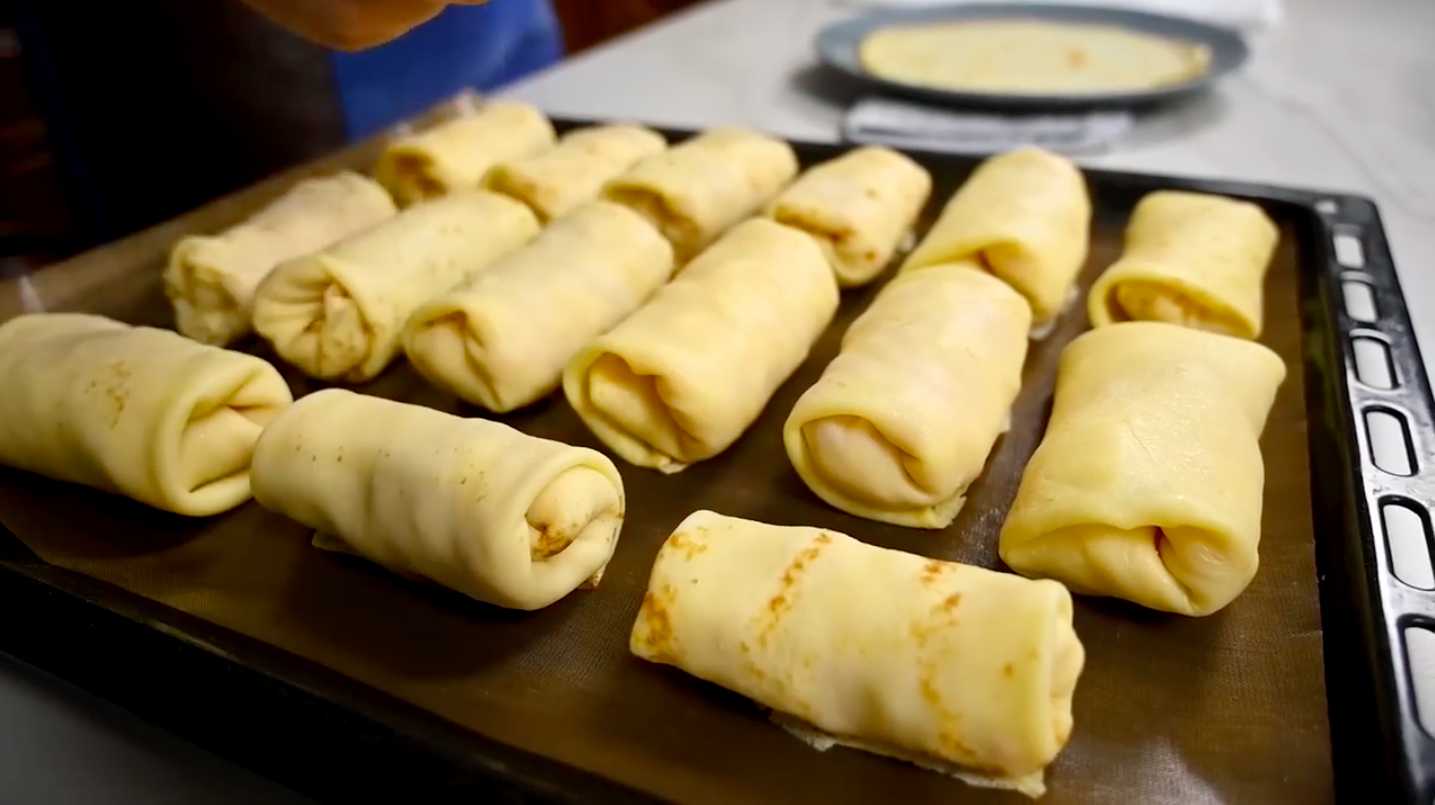 Crêpes au jambon et au fromage - Étape 17