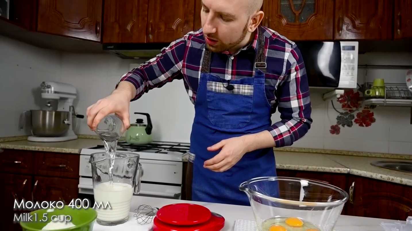 Crêpes au jambon et au fromage - Étape 2