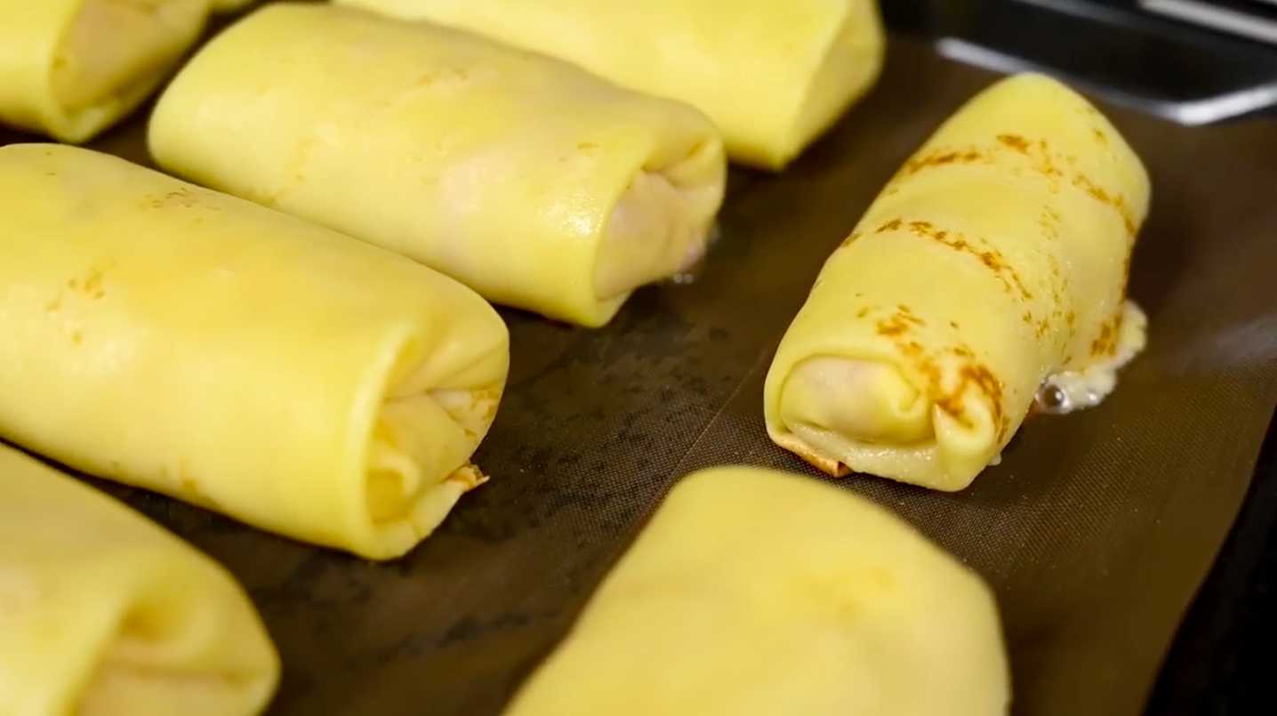 Crêpes au jambon et au fromage - Étape 18