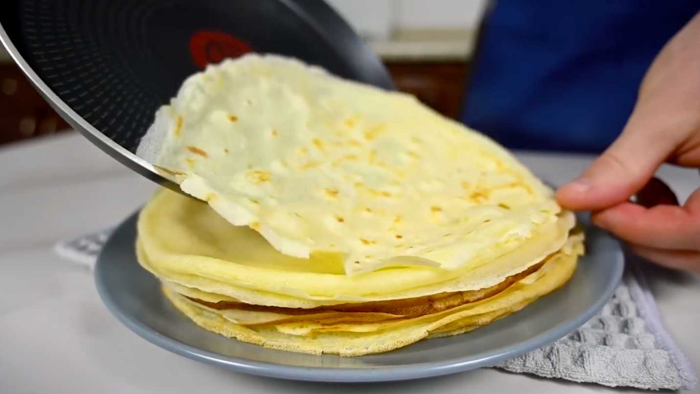 Crêpes au jambon et au fromage - Étape 12