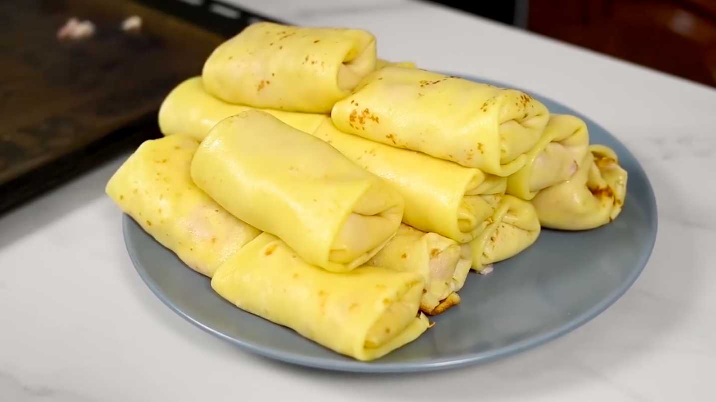 Crêpes au jambon et au fromage - Étape 19