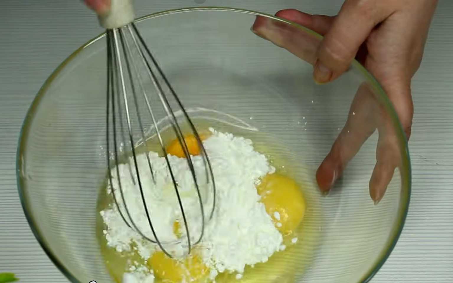 Crêpes à la salade d'œufs - Étape 1