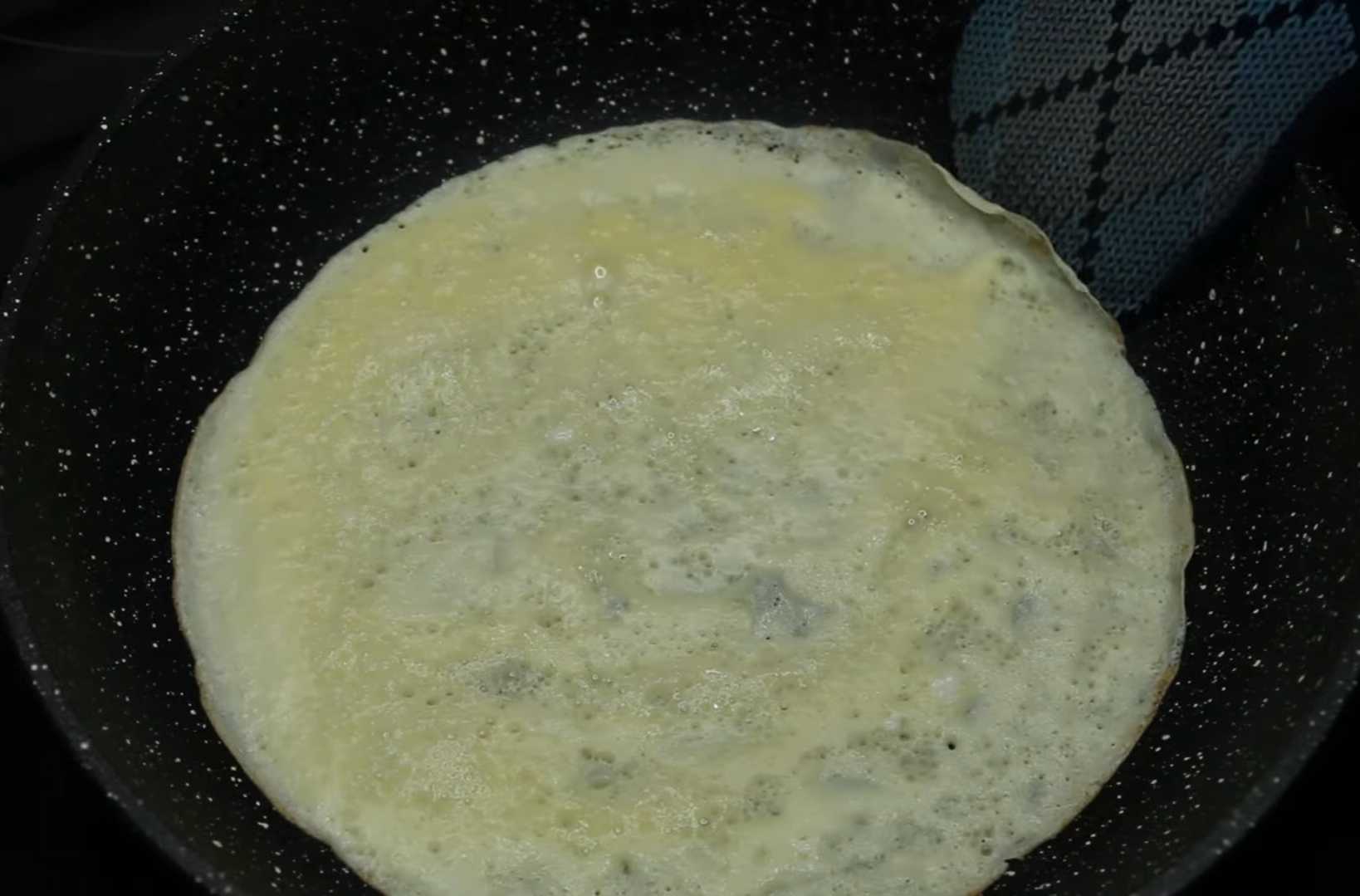 Crêpes à la salade d'œufs - Étape 4
