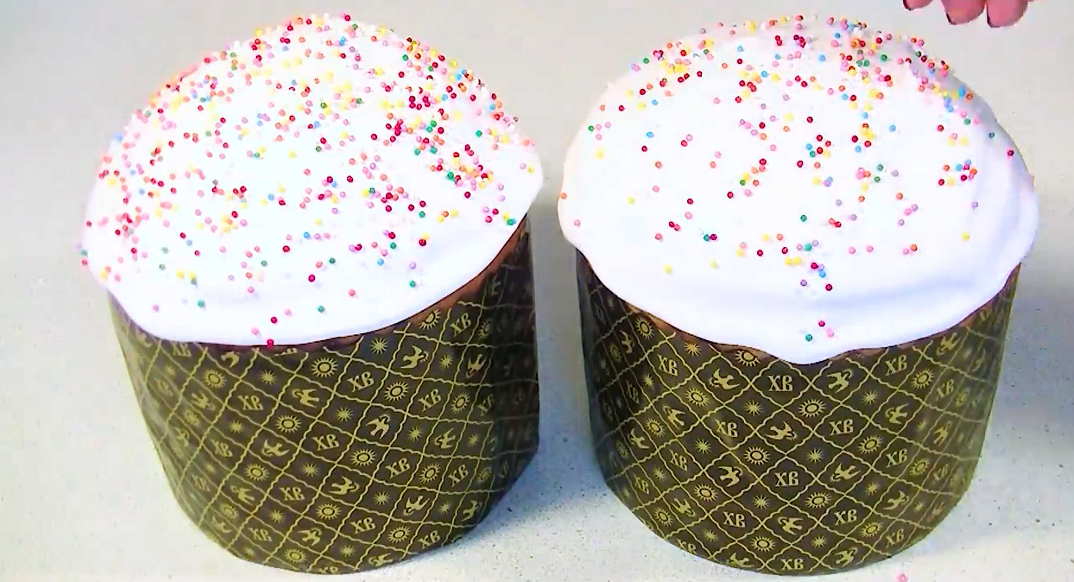 Glaçage au blanc d'œuf pour gâteau de Pâques - Étape 4