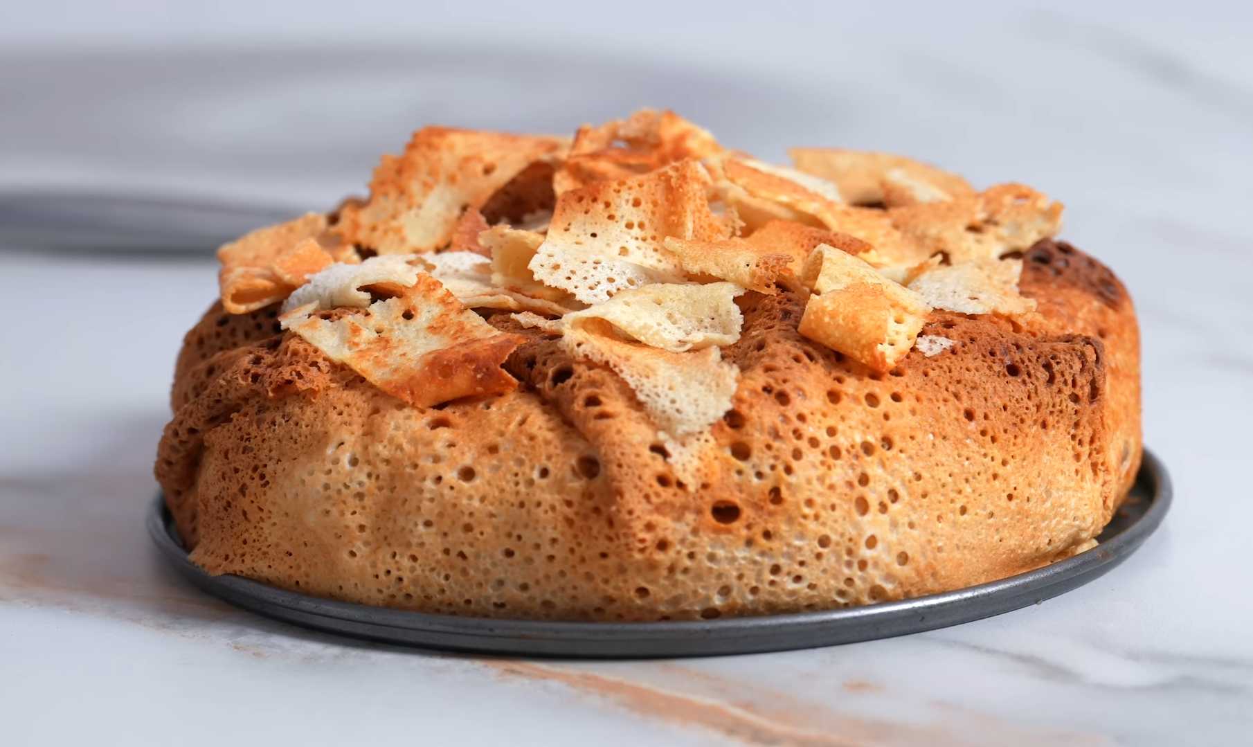 Tourte aux crêpes au poulet et aux champignons - Étape 11