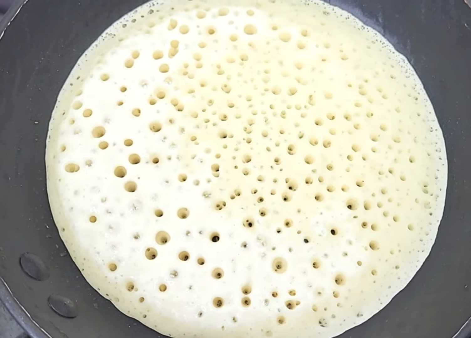 Crêpes épaisses à la levure - Étape 10