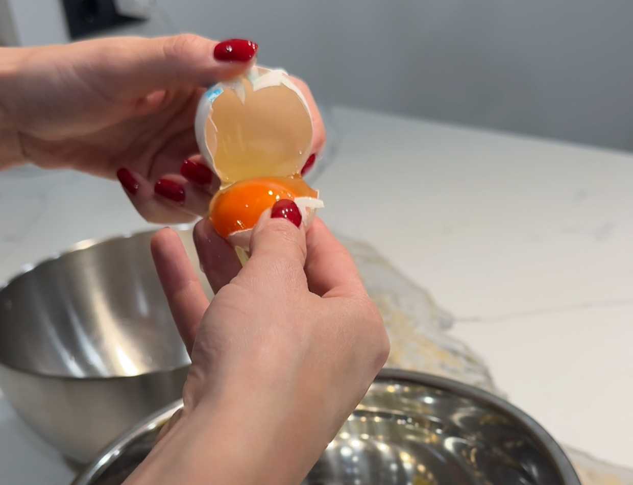 Gâteau éponge au bain-marie - Étape 1