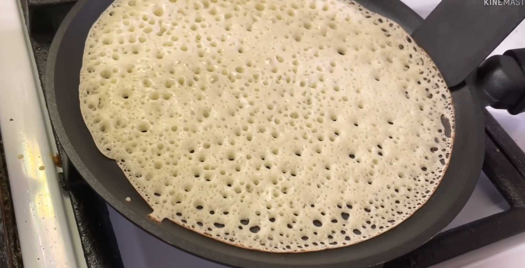 Crêpes au bicarbonate de soude et au kéfir - Étape 7