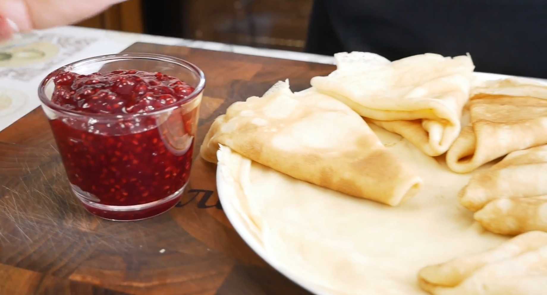 Crêpes sans sucre au lait - Étape 14