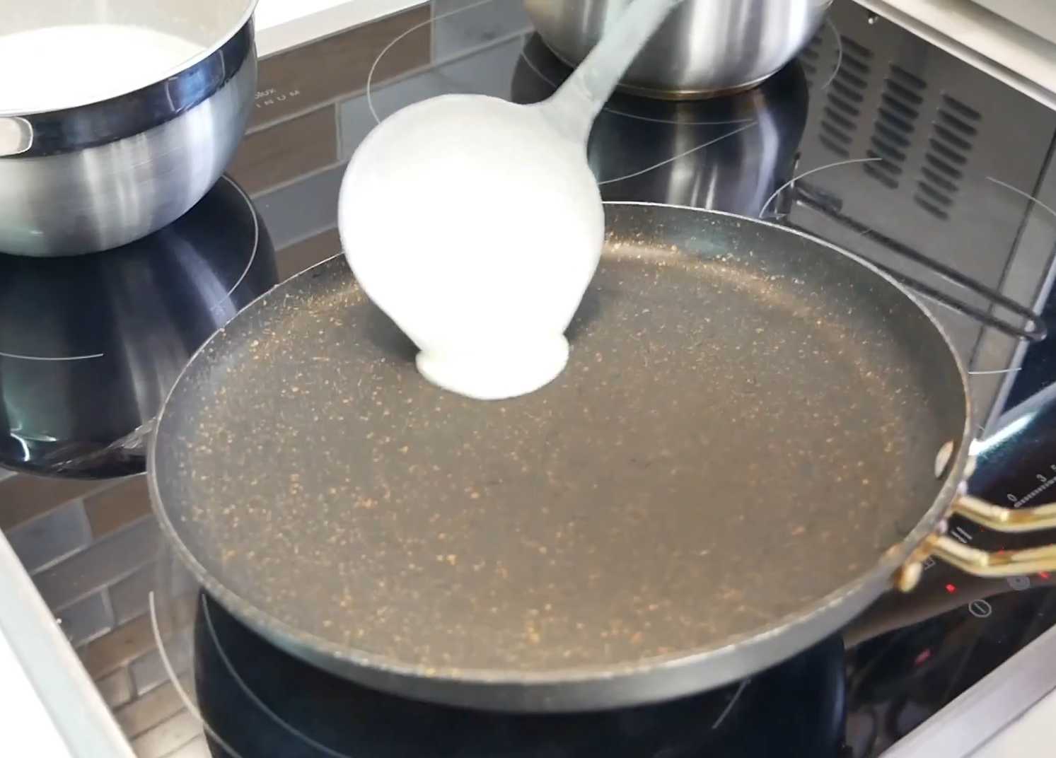 Crêpes sans sucre au lait - Étape 9