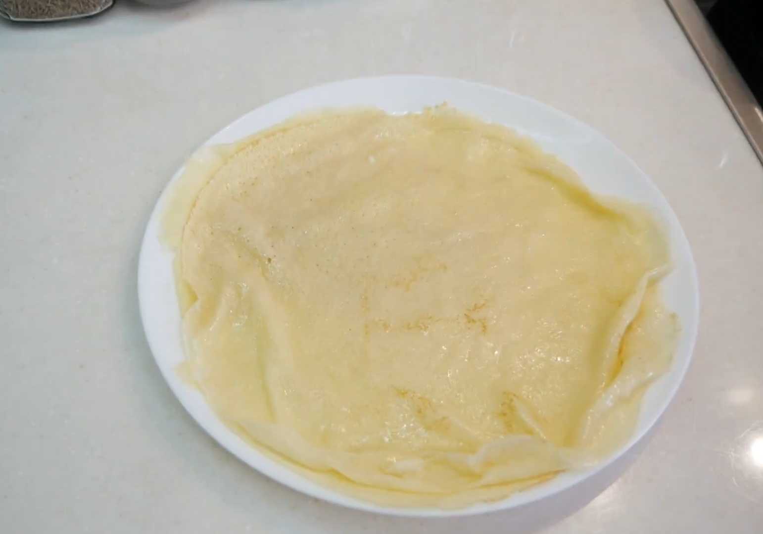 Crêpes sans sucre au lait - Étape 12