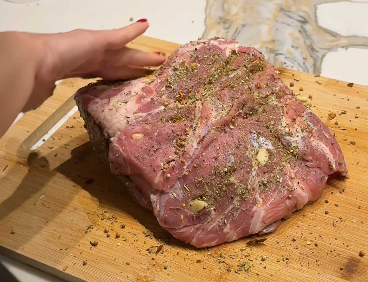 Porc rôti à l'ail et aux fines herbes - Étape 5
