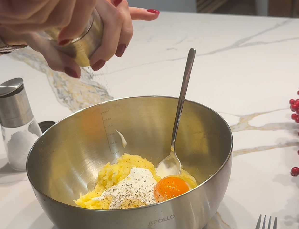 Crêpes de pommes de terre sans farine à la crème fraîche - Étape 6