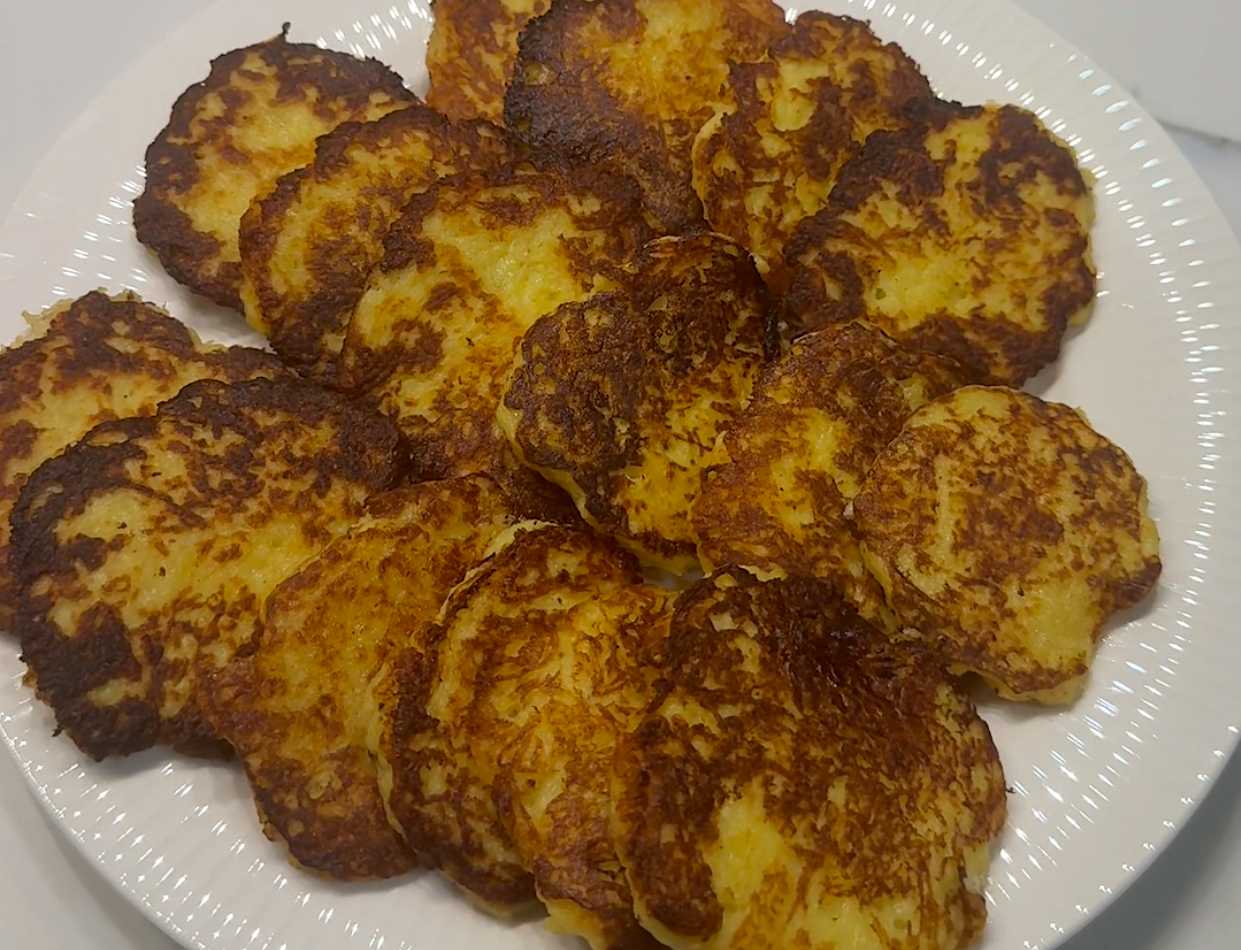 Crêpes de pommes de terre sans farine à la crème fraîche - Étape 11