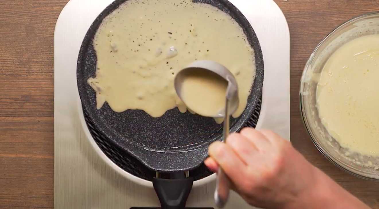 Blini avec Ryazhenka - Étape 10