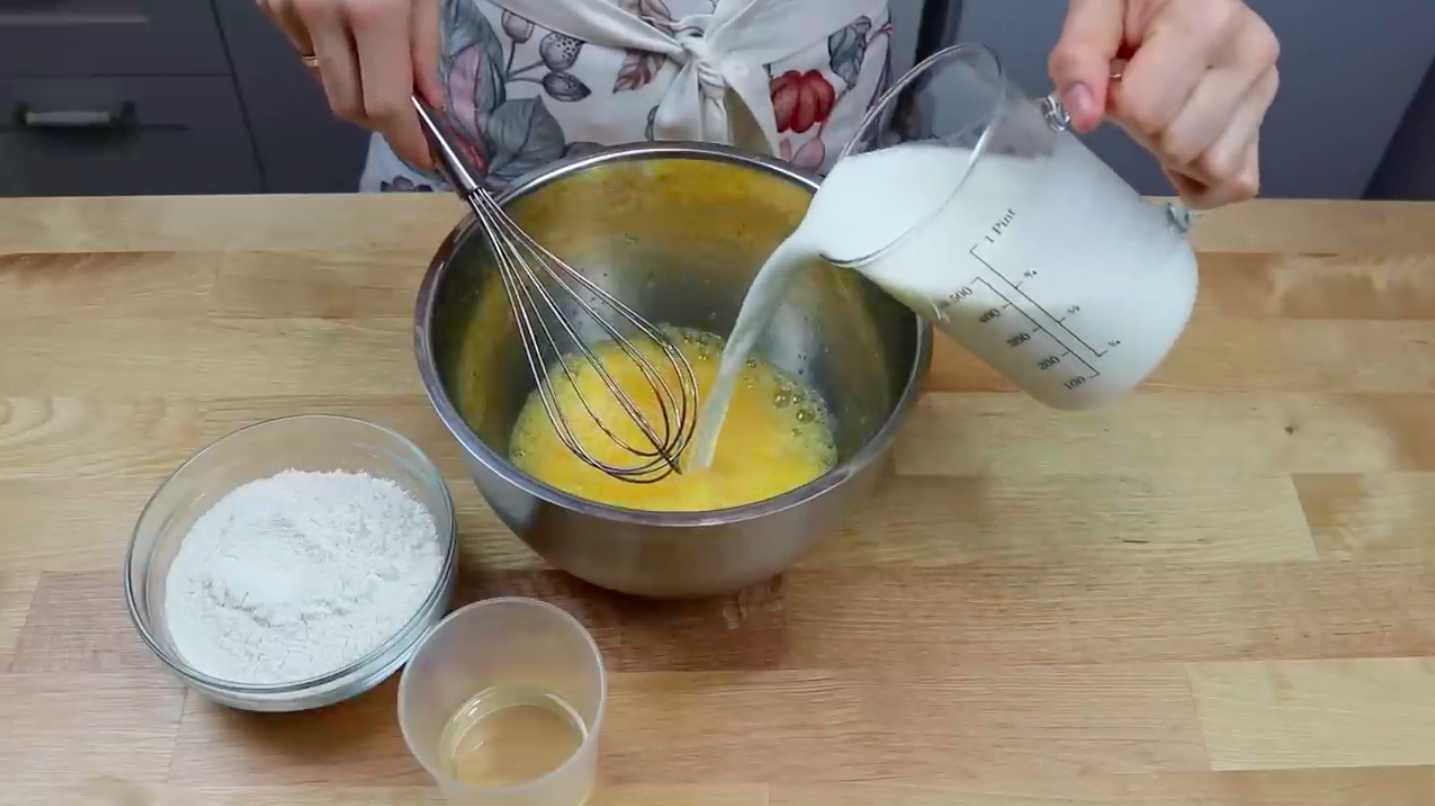 Crêpes au fromage blanc - Étape 3