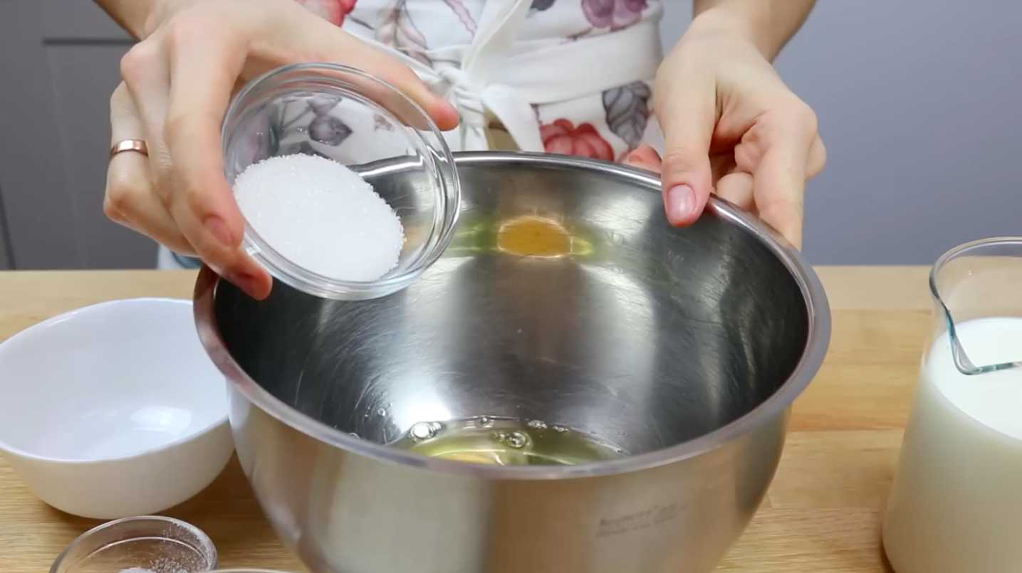 Crêpes au fromage blanc - Étape 1