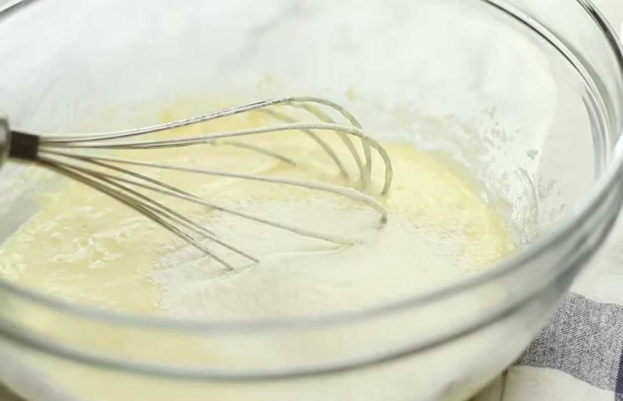 Crêpes à la crème anglaise et à la crème fraîche - Étape 5