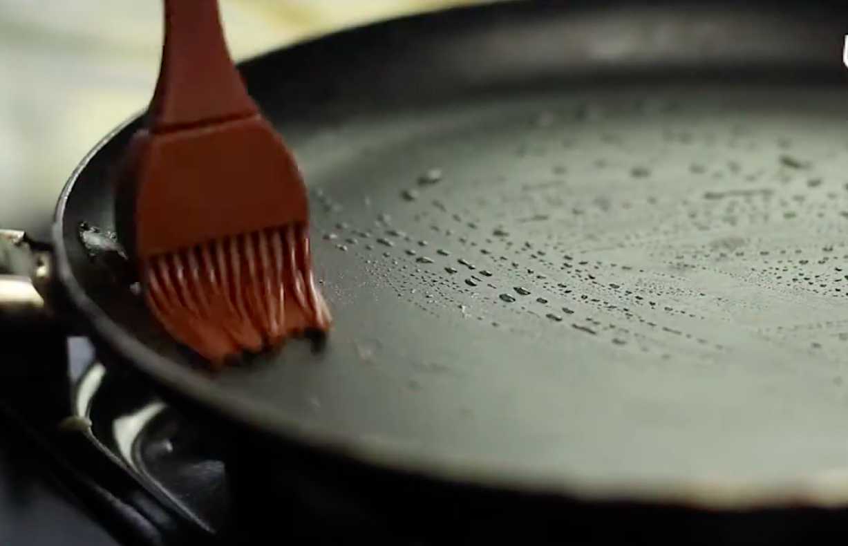 Crêpes à la crème anglaise et à la crème fraîche - Étape 10