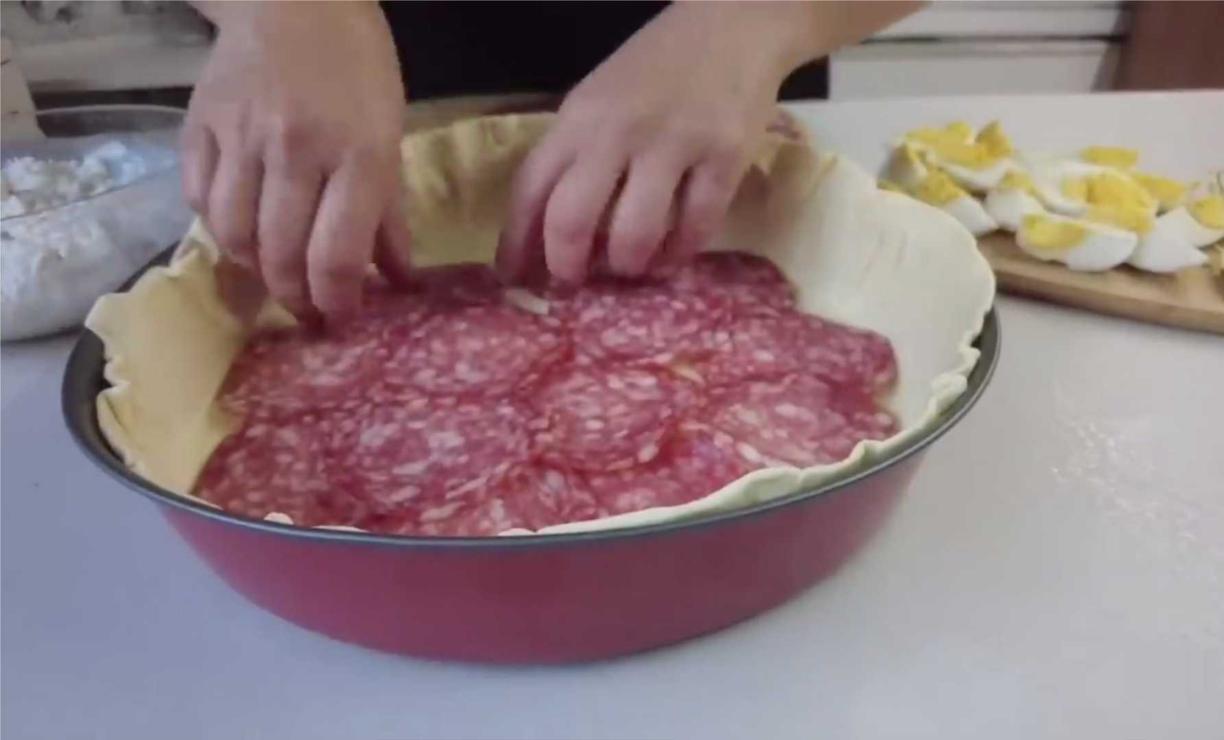 Tarte rustique de Pâques Pasqualina - Étape 5