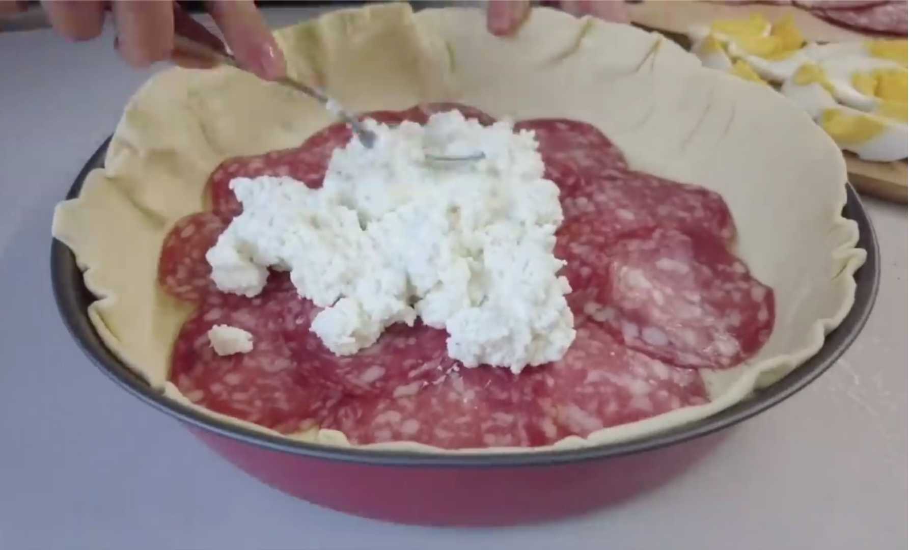 Tarte rustique de Pâques Pasqualina - Étape 6