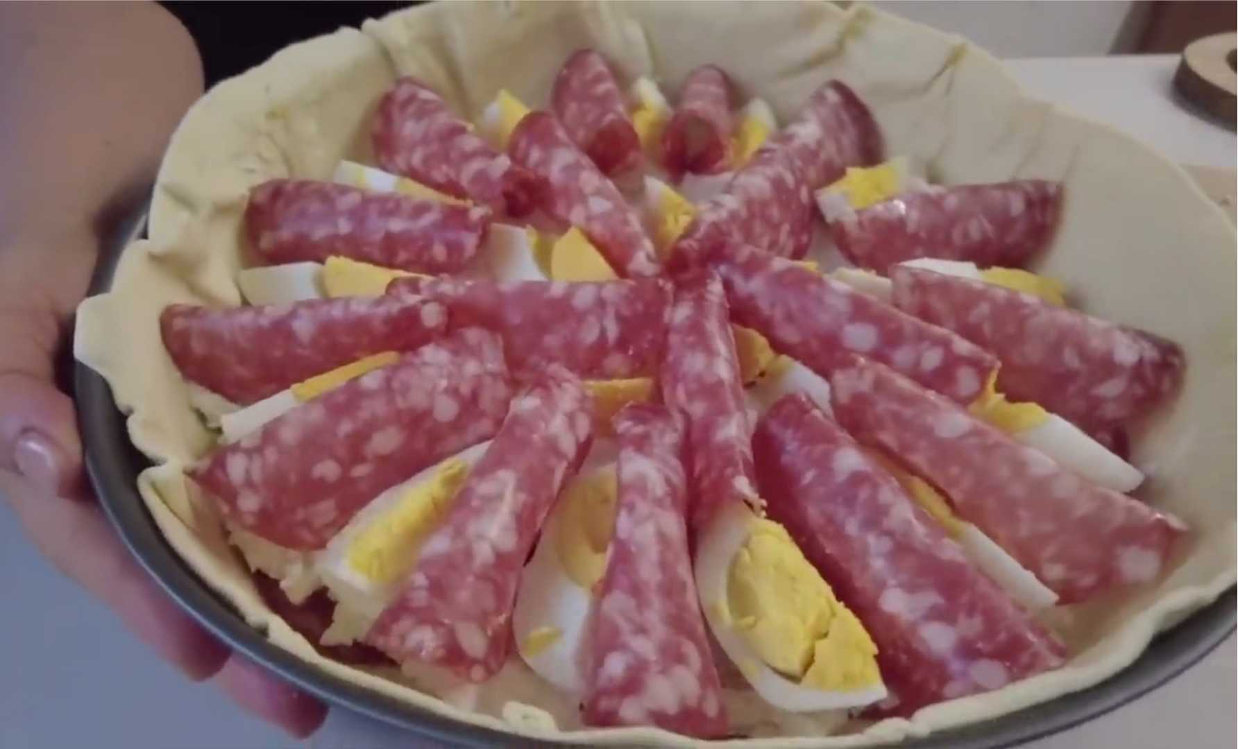 Tarte rustique de Pâques Pasqualina - Étape 9