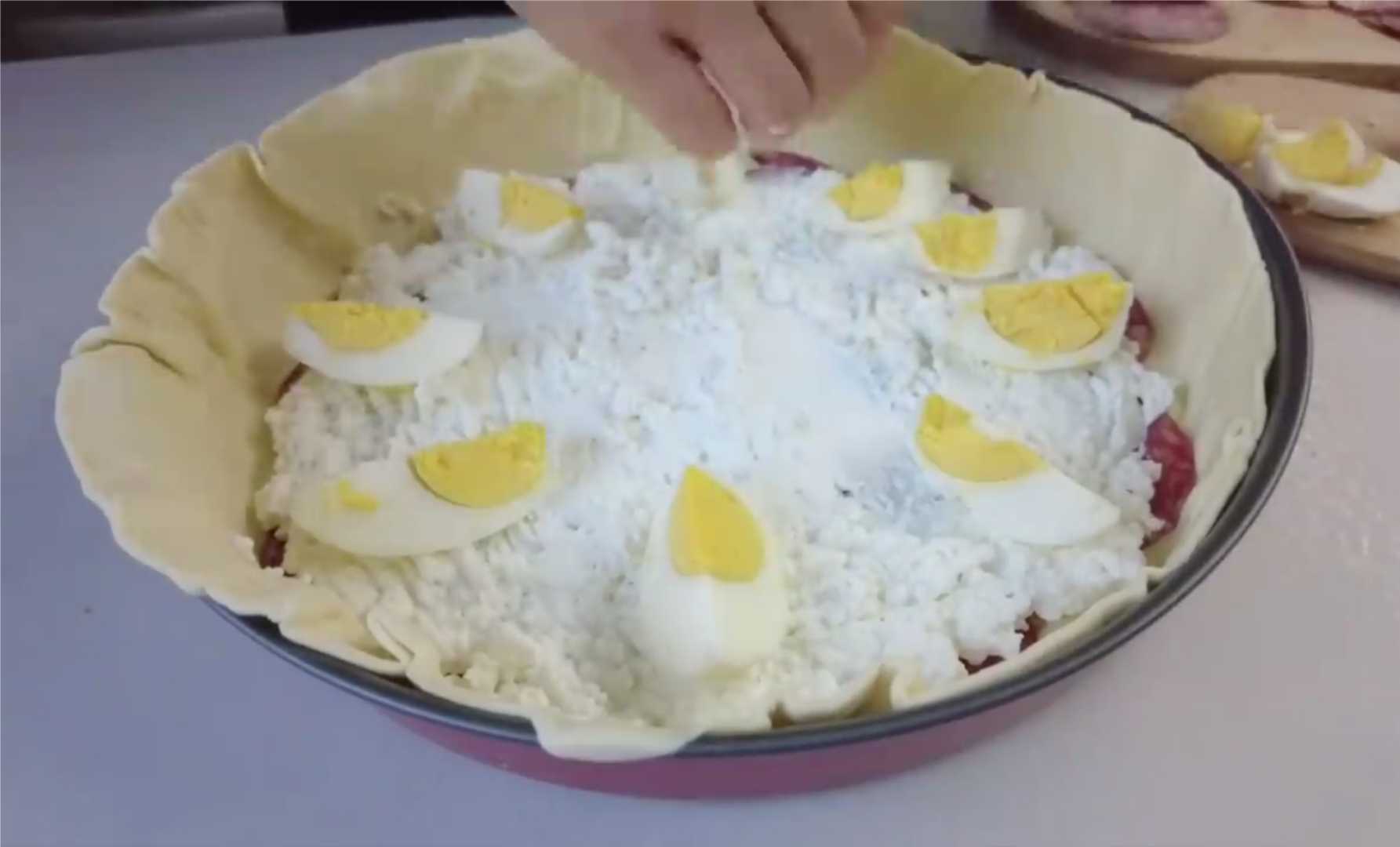 Tarte rustique de Pâques Pasqualina - Étape 7