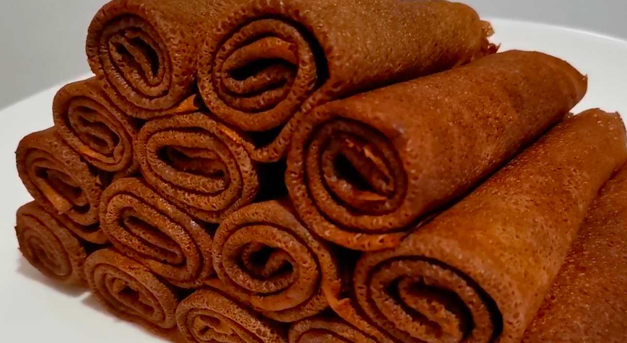 Crêpes au chocolat avec du lait - Étape 10