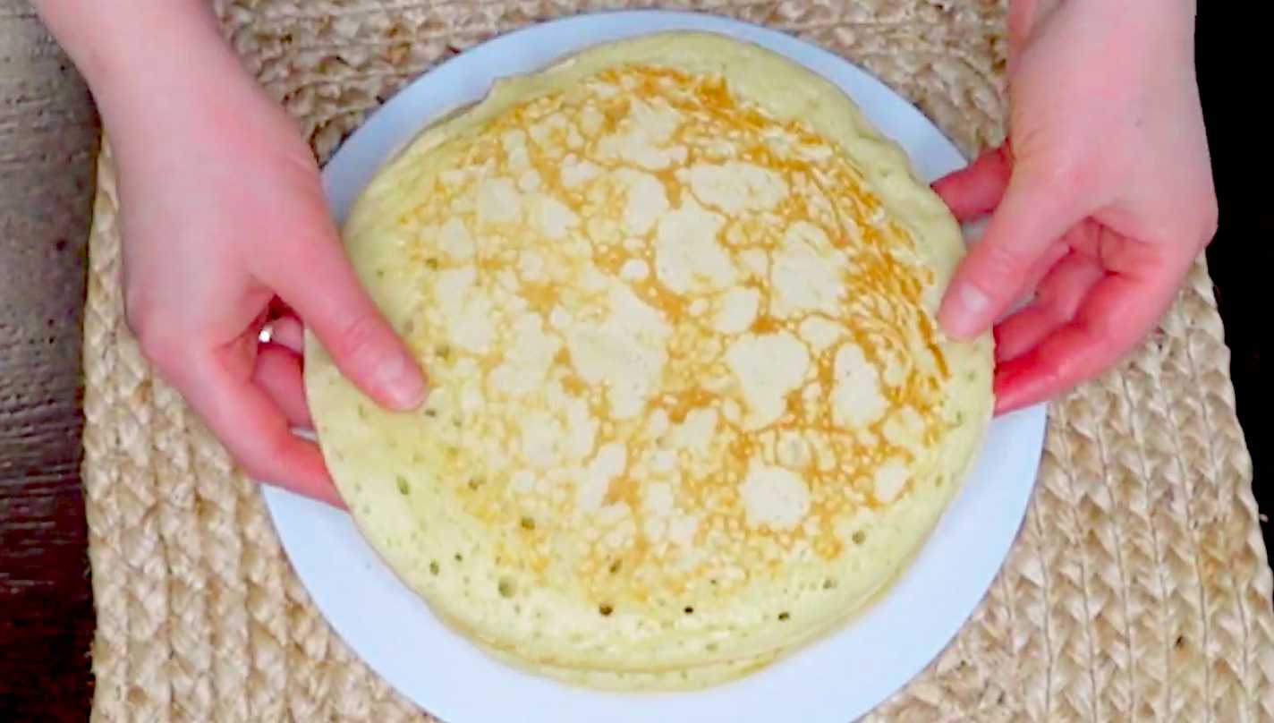 Crêpes épaisses au kéfir - Étape 11