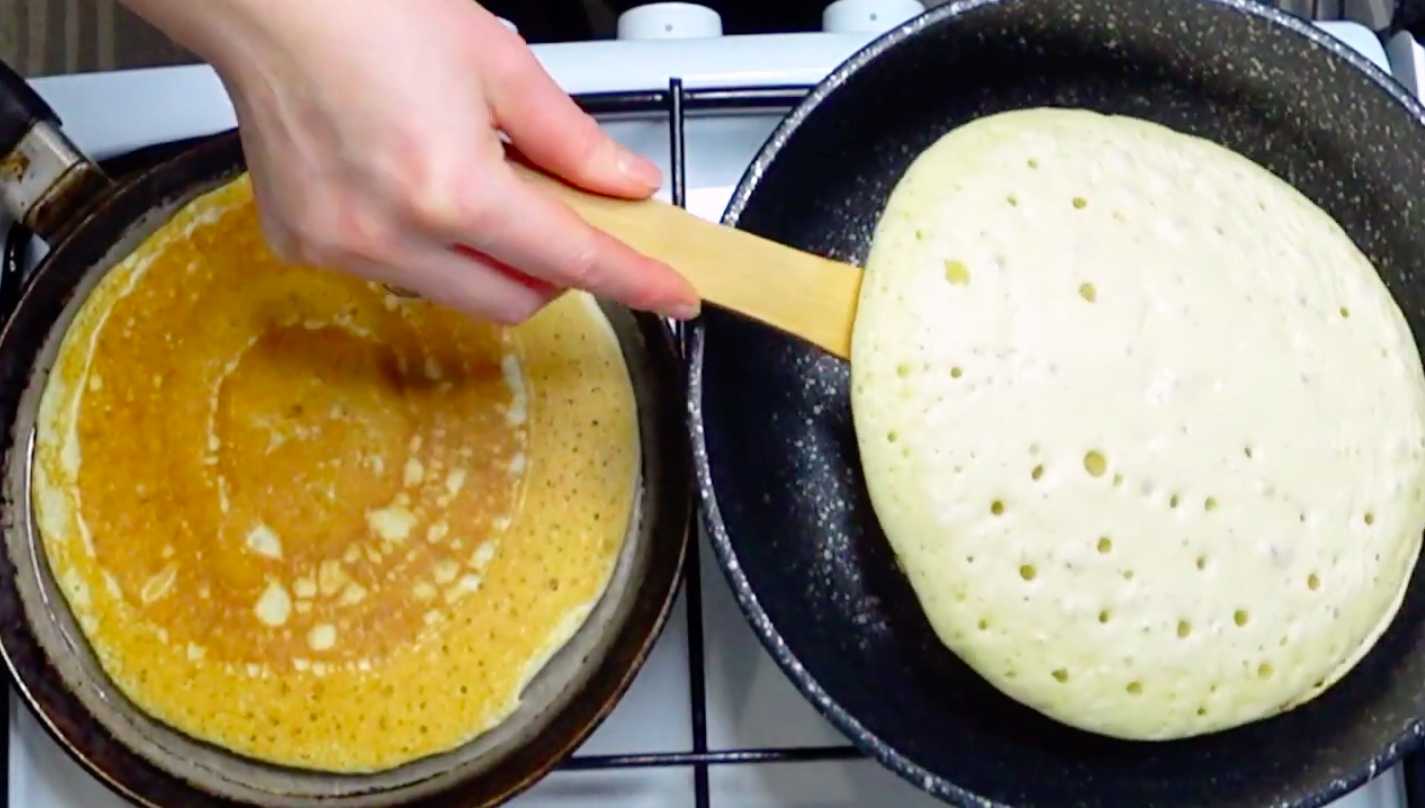 Crêpes épaisses au kéfir - Étape 10