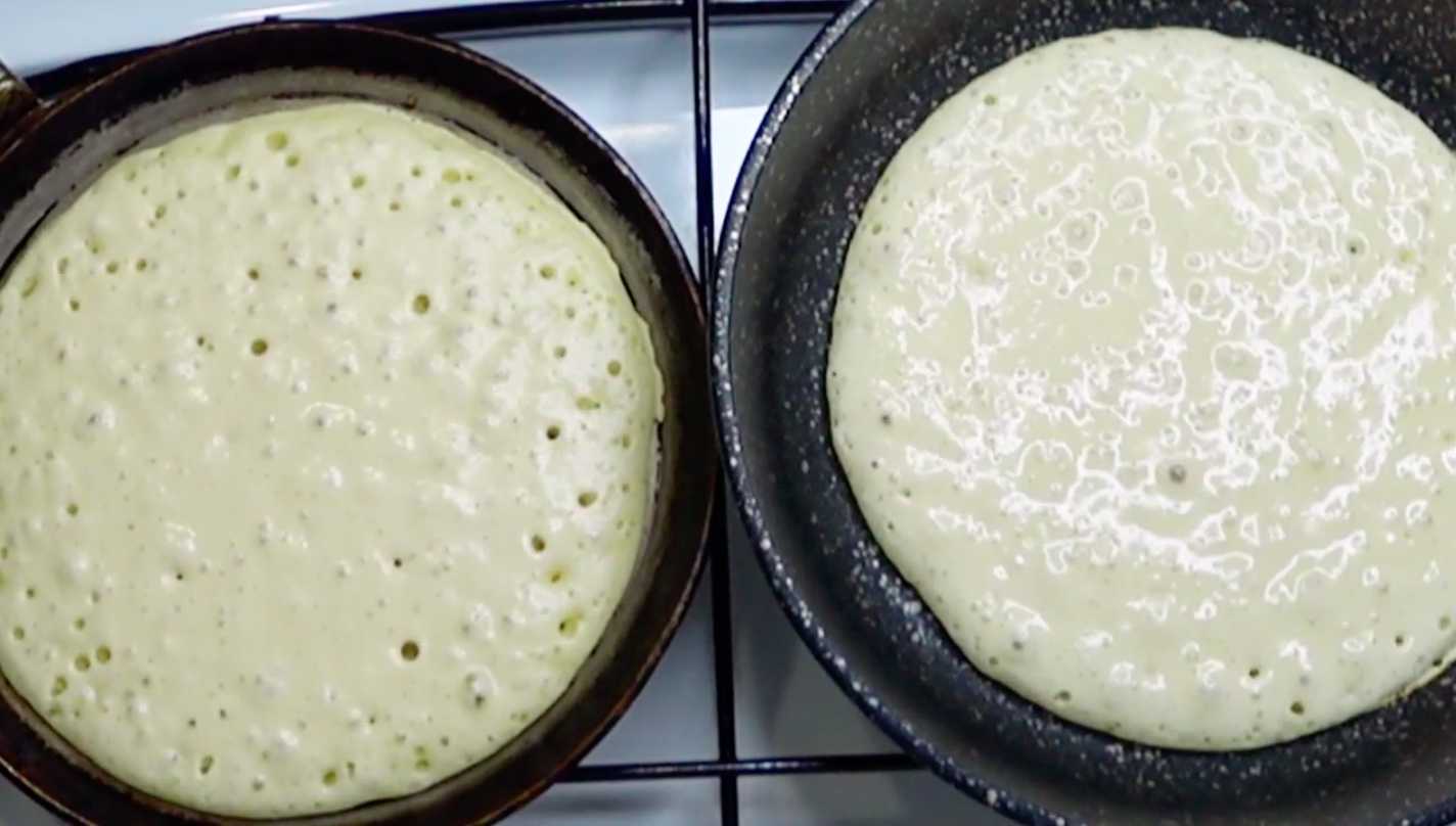 Crêpes épaisses au kéfir - Étape 9