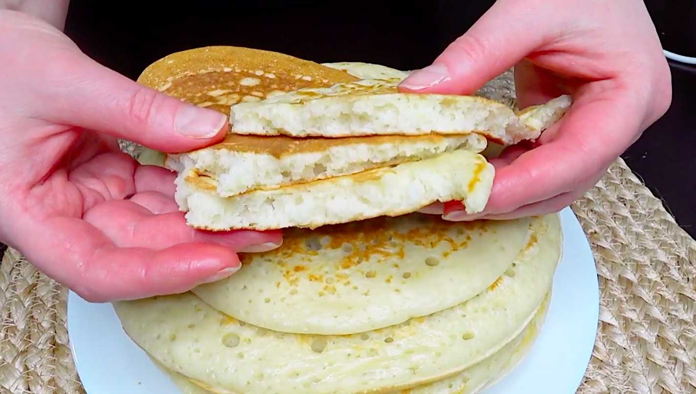 Crêpes épaisses au kéfir - Étape 12