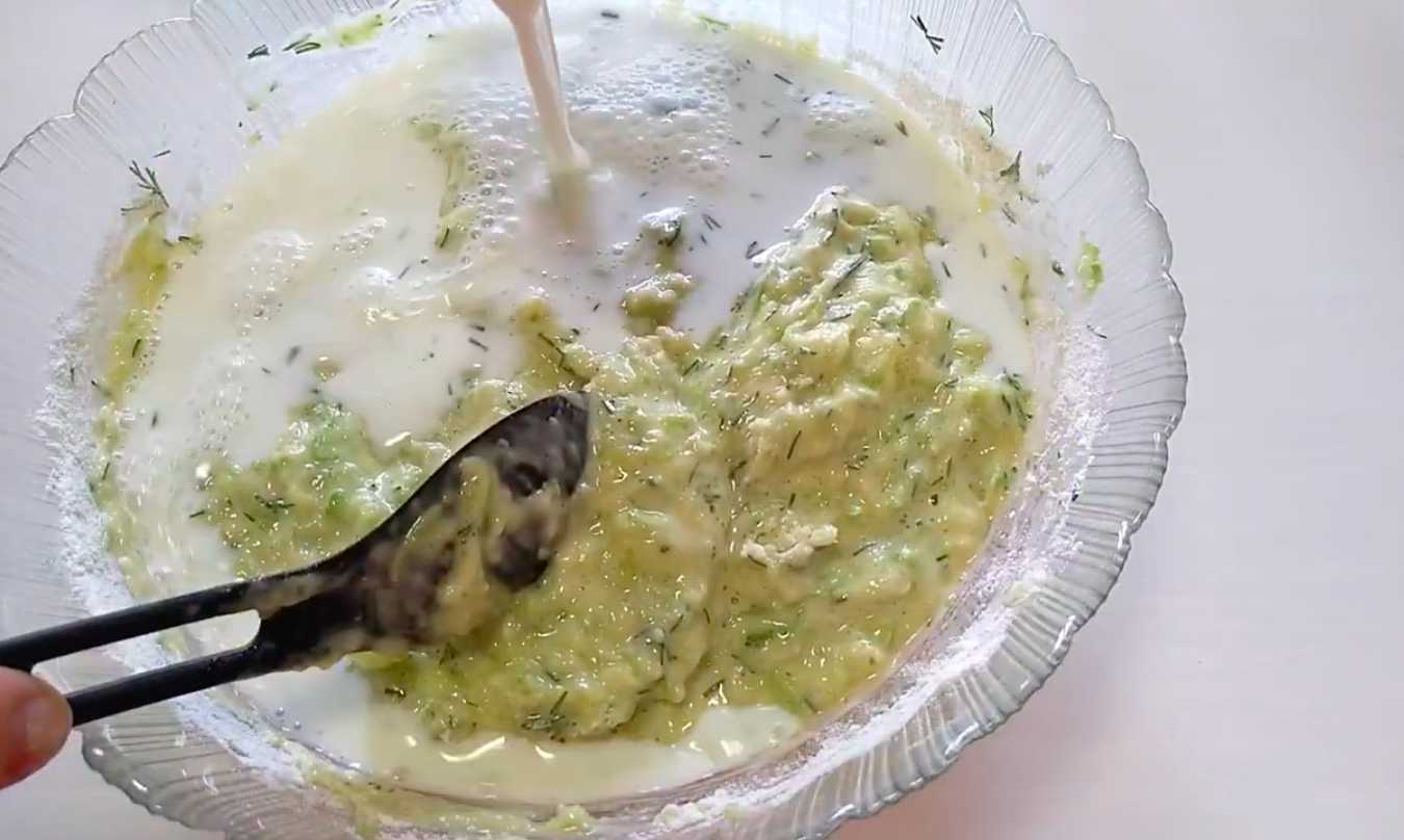 Crêpes de courgettes à la poêle - Étape 6