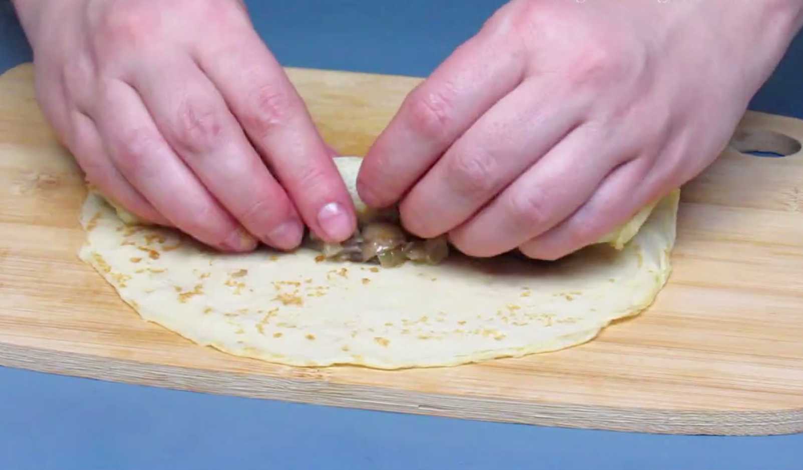 Crêpes aux champignons - Étape 19