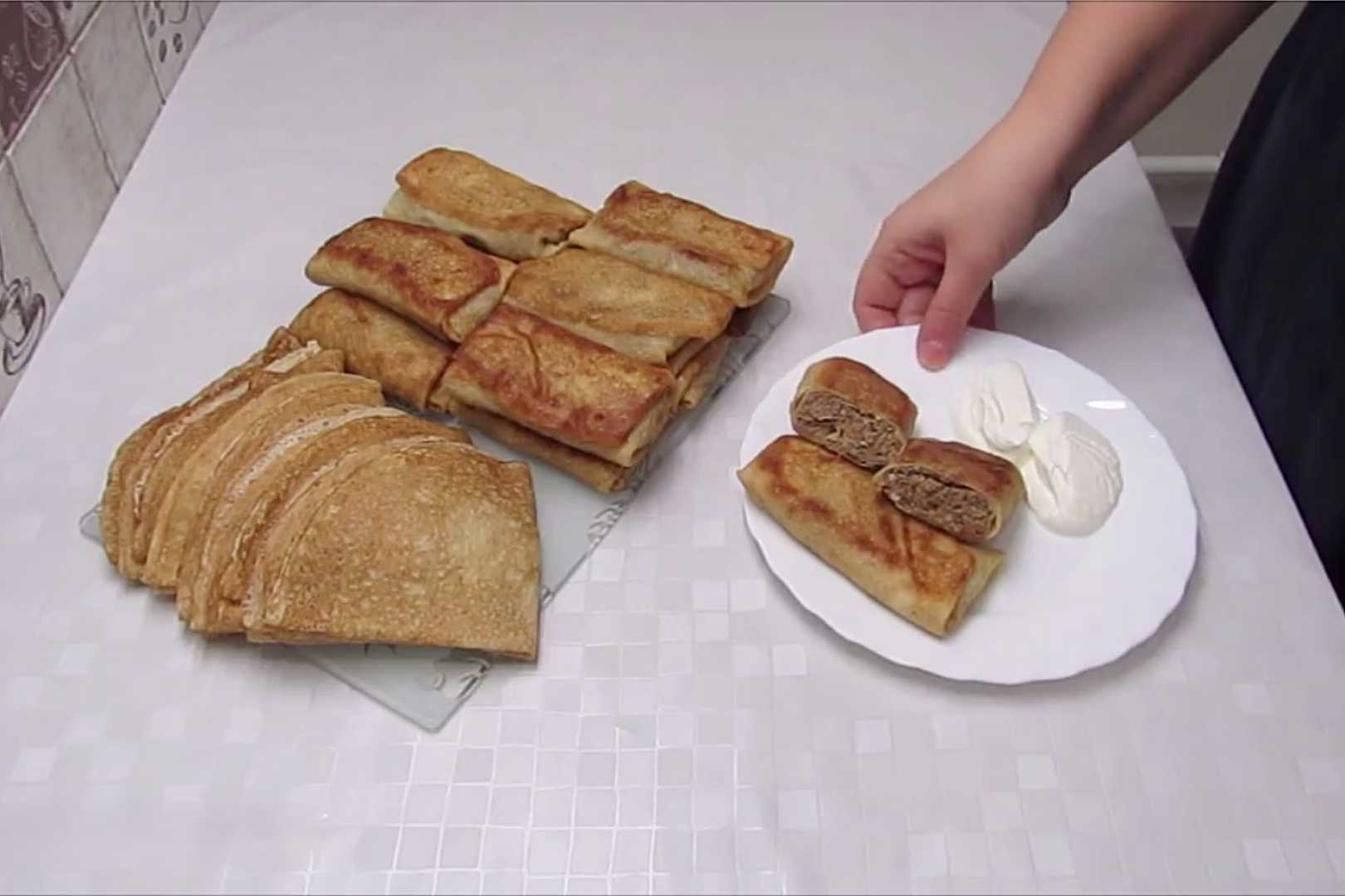 Crêpes au foie de poulet - Étape 21