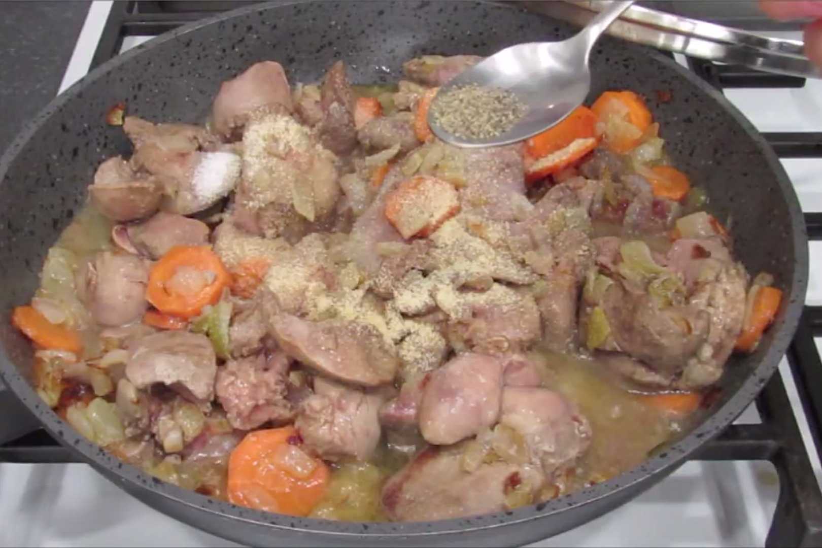 Crêpes au foie de poulet - Étape 3