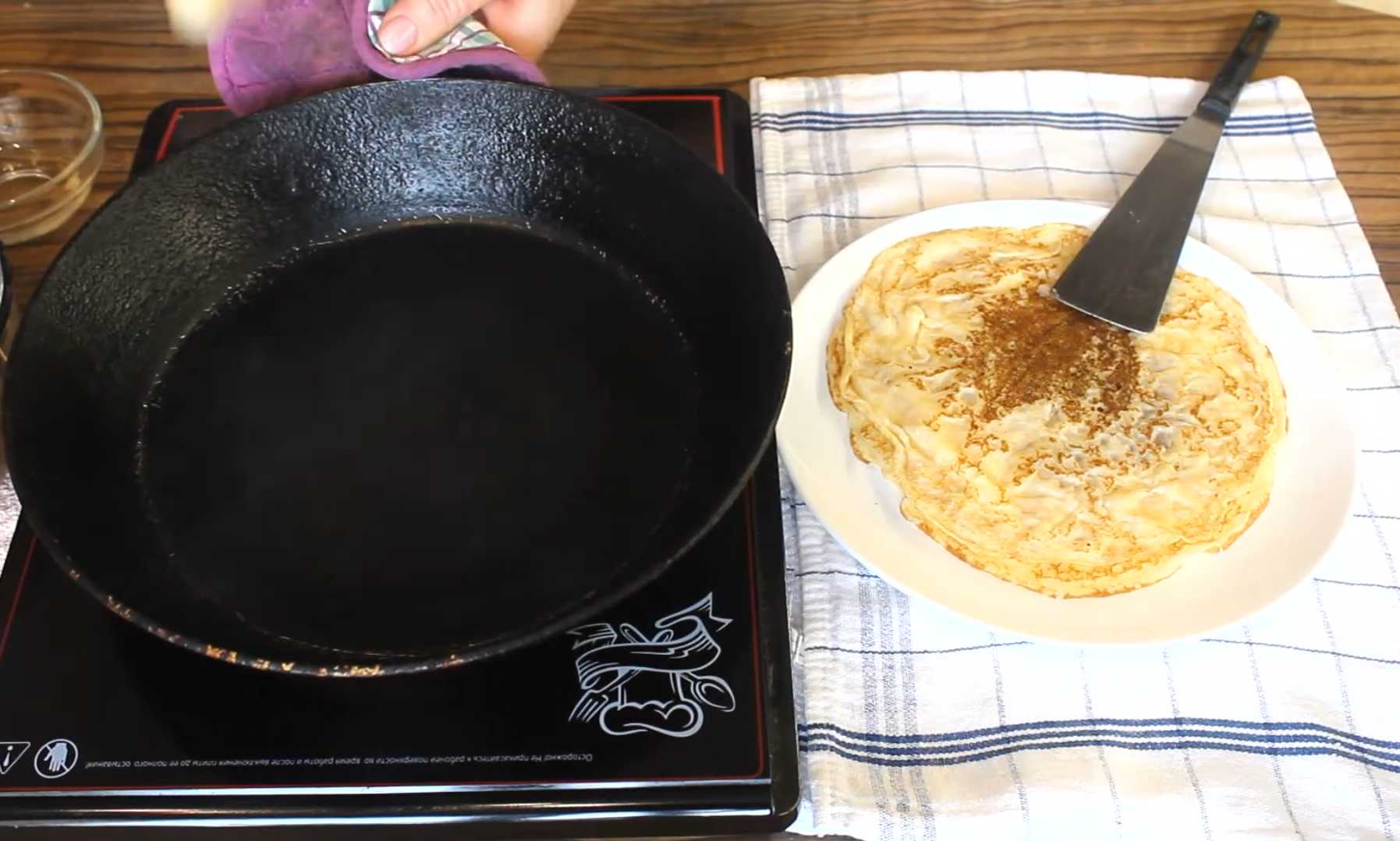 Crêpes au lait en poudre et aux œufs - Étape 9