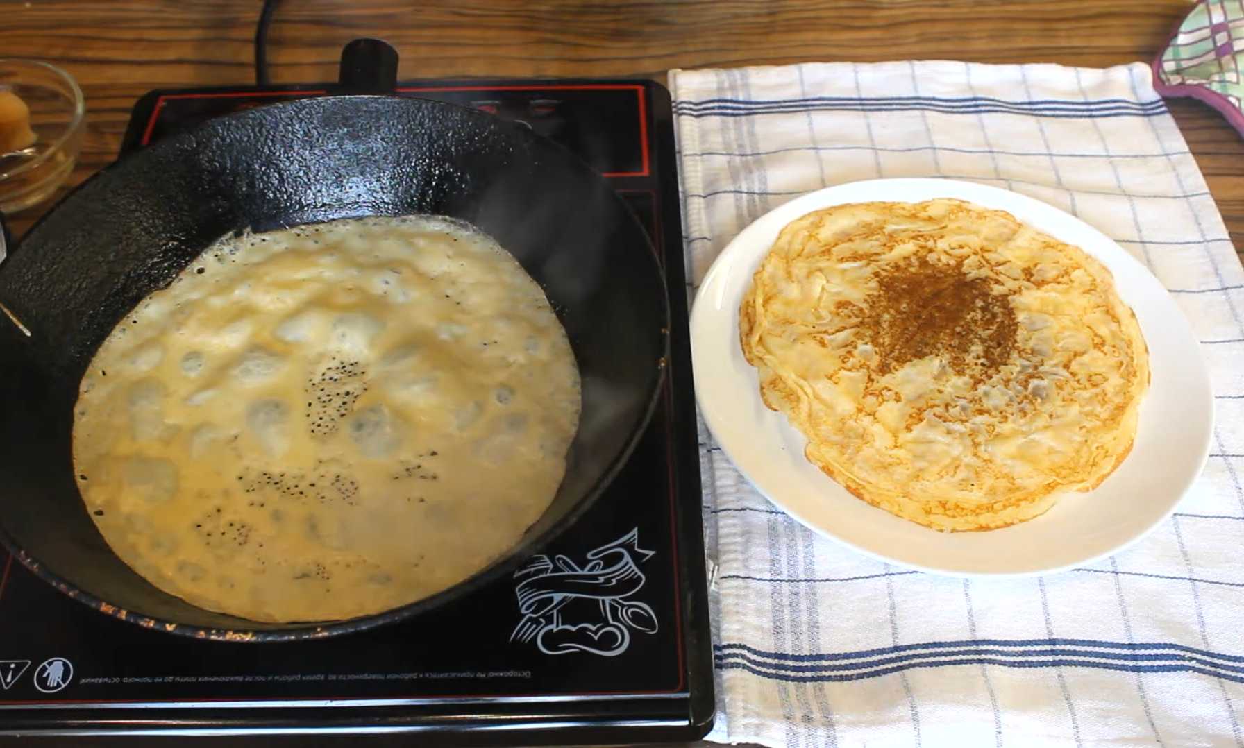 Crêpes au lait en poudre et aux œufs - Étape 11