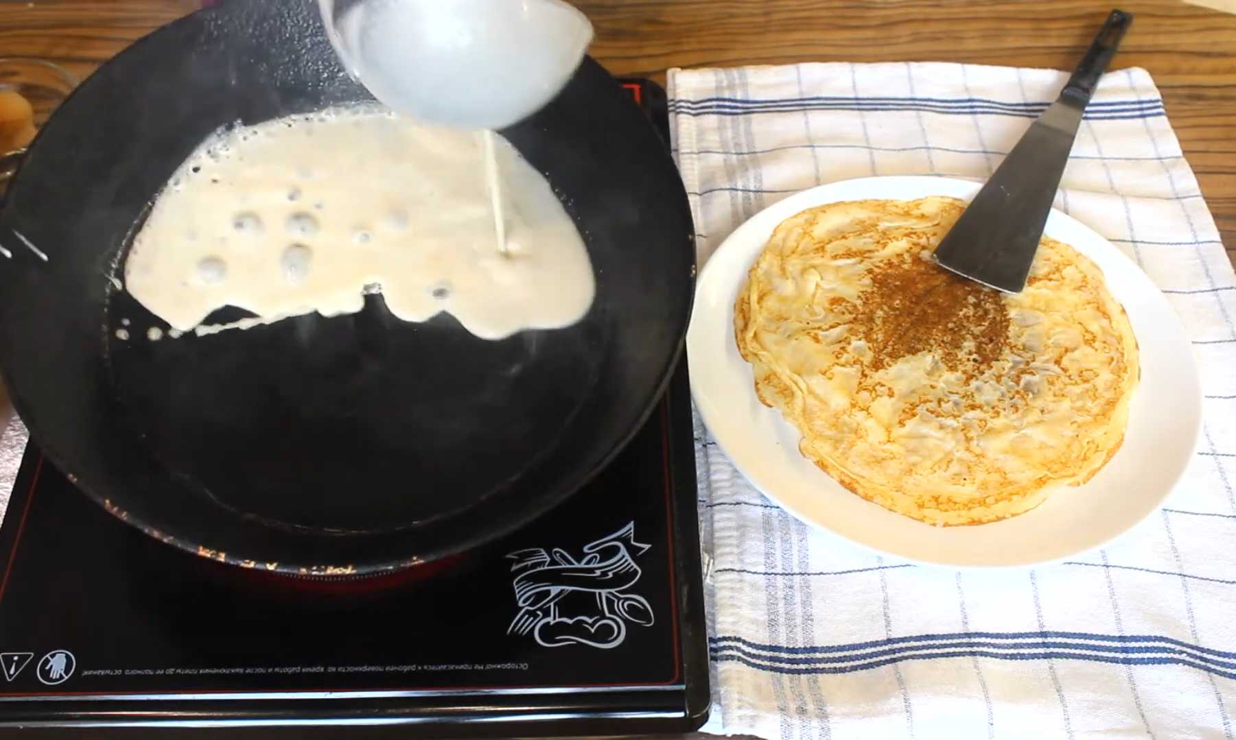 Crêpes au lait en poudre et aux œufs - Étape 10