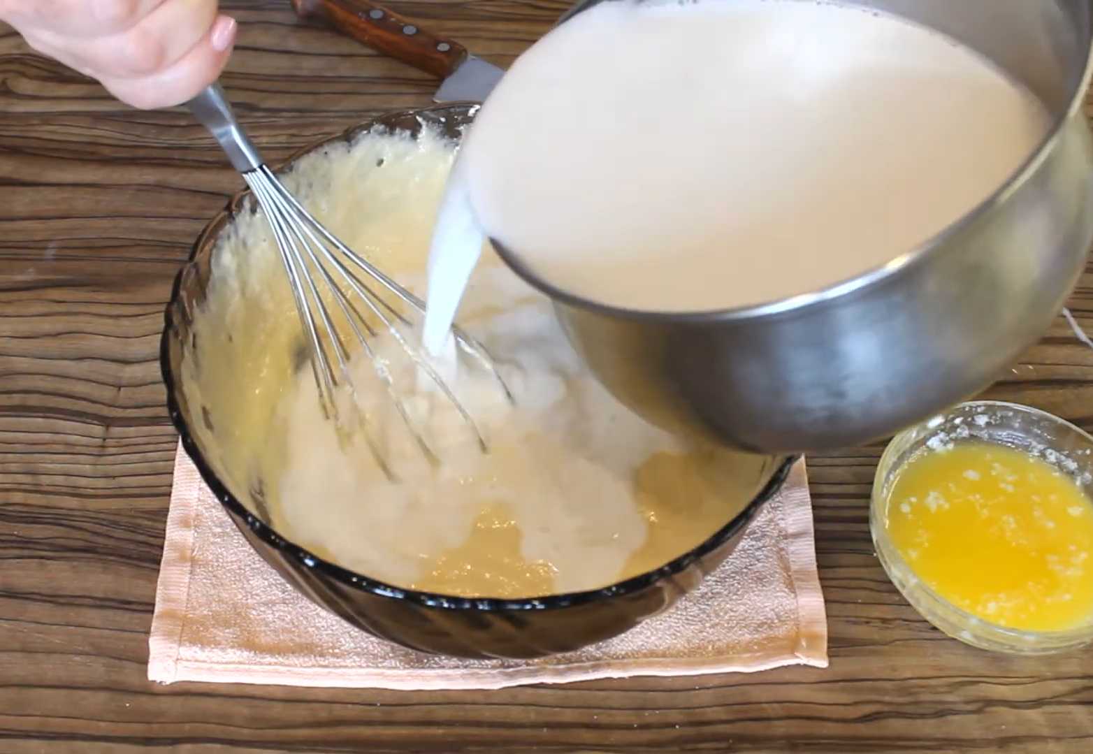 Crêpes au lait en poudre et aux œufs - Étape 4