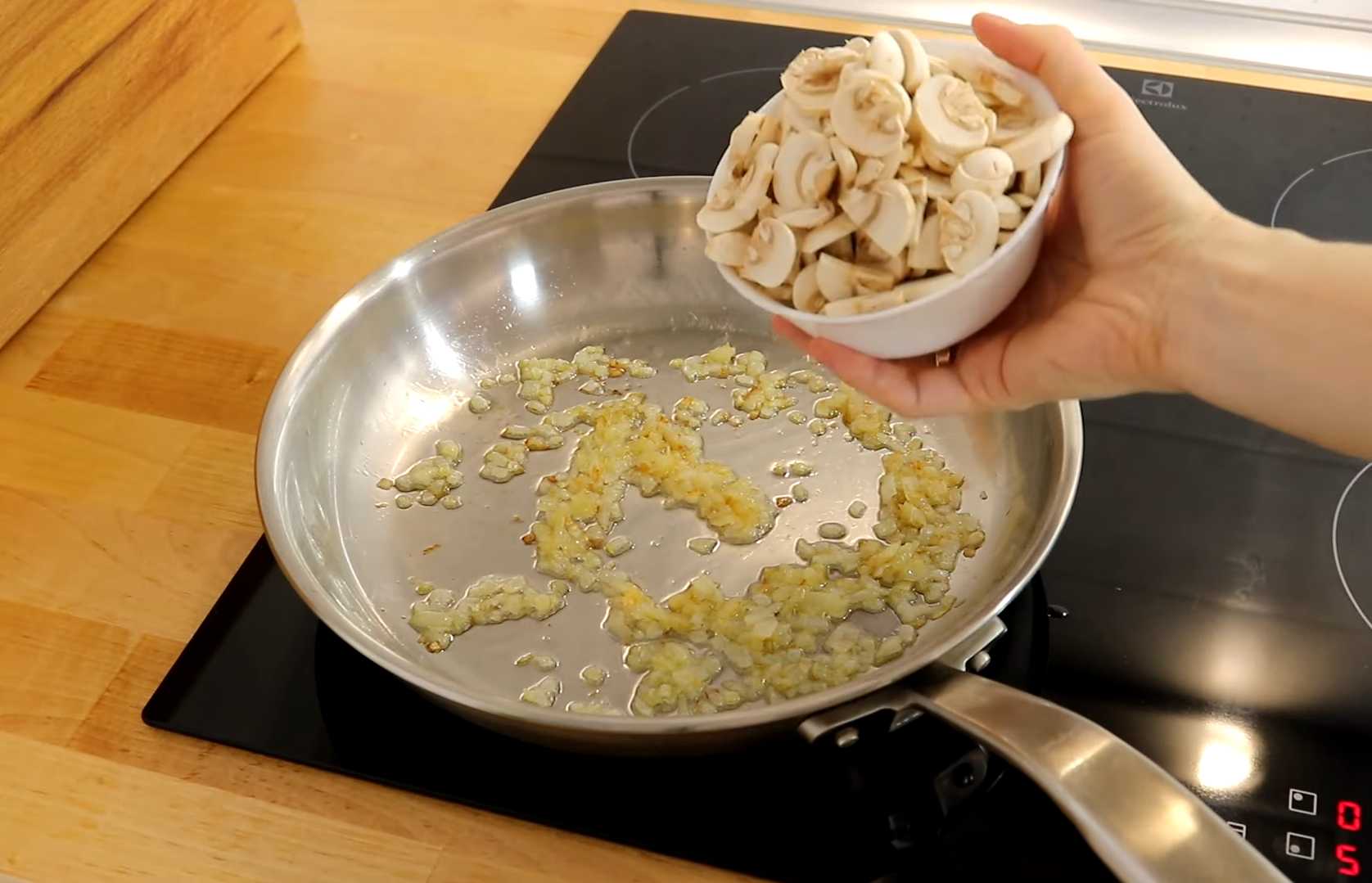 Crêpes au poulet, aux champignons et au fromage - Étape 14