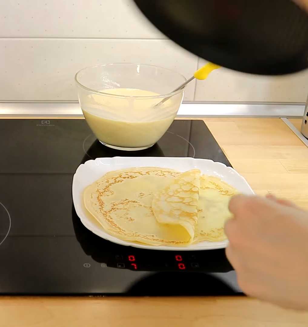 Crêpes au poulet, aux champignons et au fromage - Étape 11