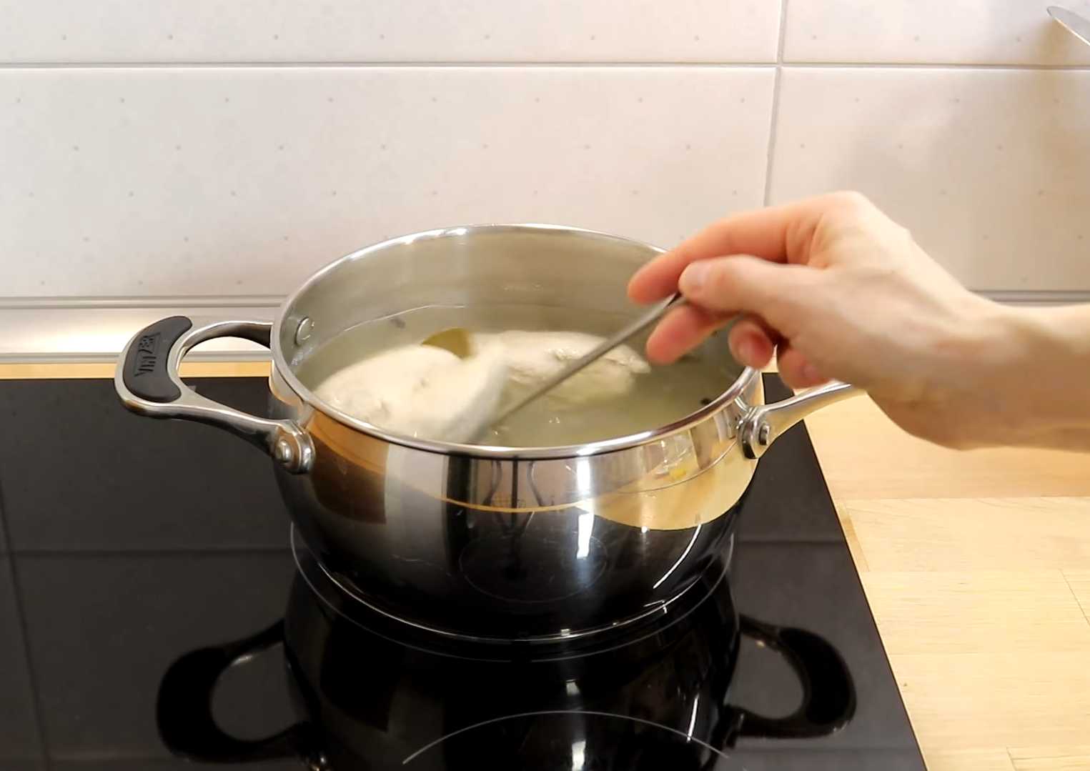 Crêpes au poulet, aux champignons et au fromage - Étape 13
